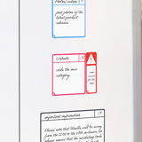 Magnetiska uppgiftskort, S, 75 x 75 mm