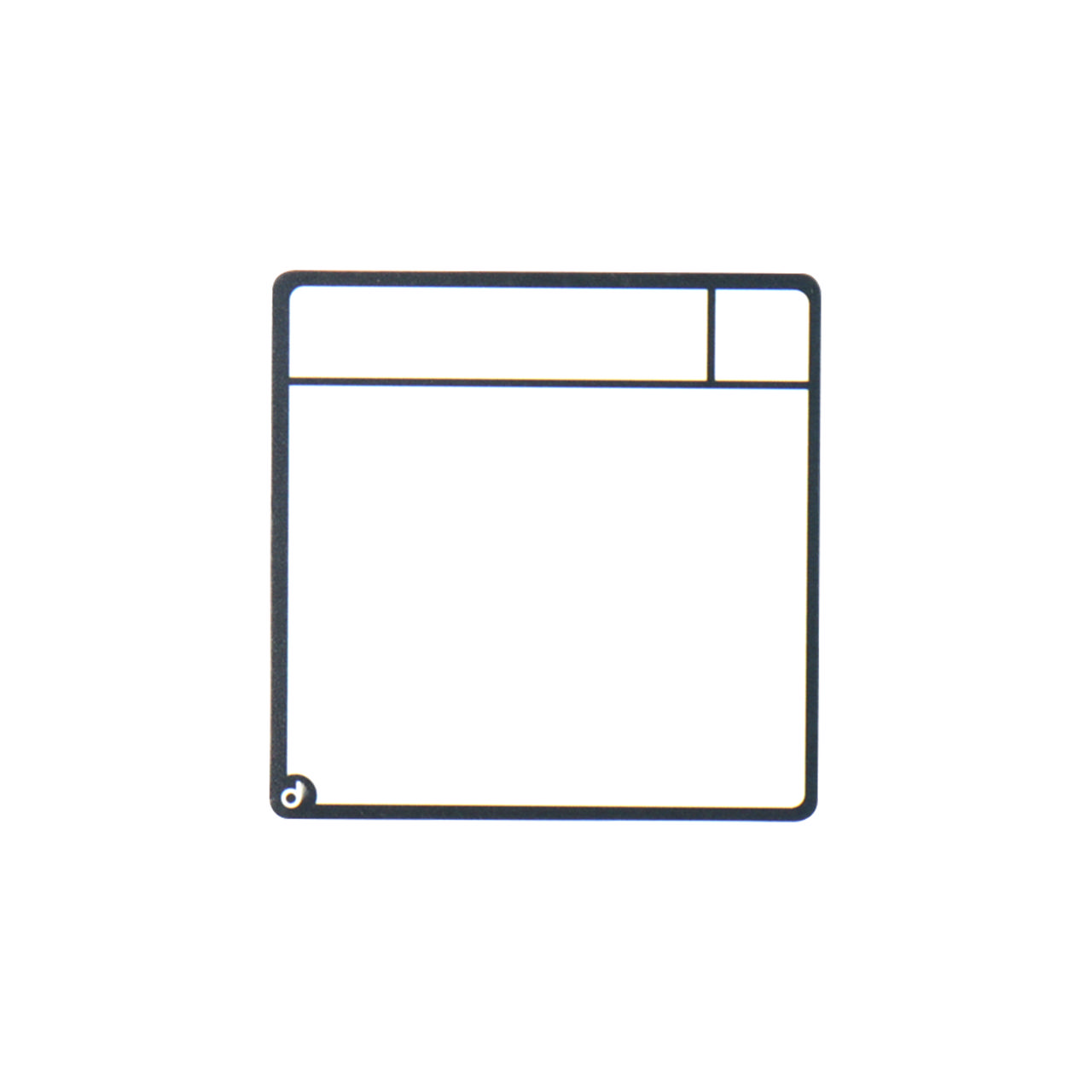 Magnetiska uppgiftskort, S, 75 x 75 mm