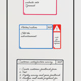 Magnetiska uppgiftskort, M, 105 x 75 mm