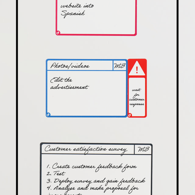 Magnetiska uppgiftskort, M, 105 x 75 mm