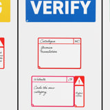 Magnetiska uppgiftskort, M, 105 x 75 mm