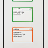 Magnetiska uppgiftskort, M, 105 x 75 mm