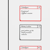 Magnetiska uppgiftskort, M, 105 x 75 mm