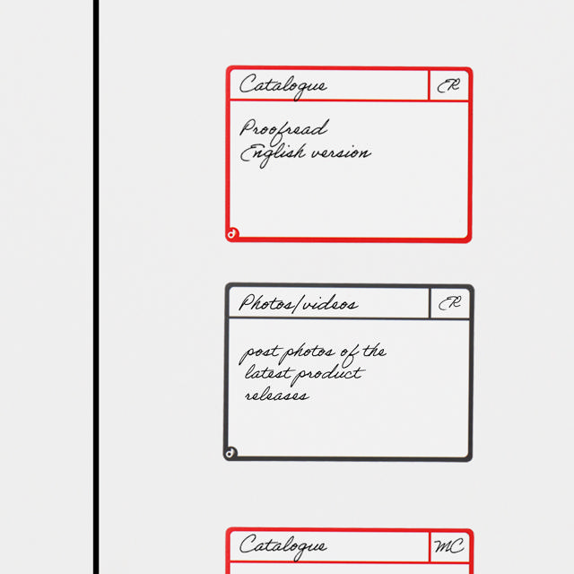 Magnetiska uppgiftskort, M, 105 x 75 mm