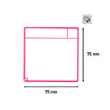 Magnetiskt uppgiftskortsset för Kanban-tavla, 3 kolumner, S-kort