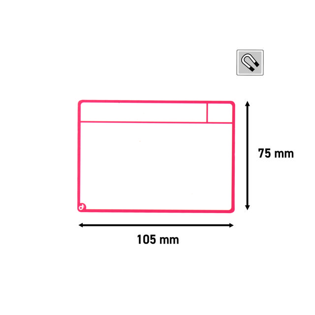 Magnetiskt uppgiftskortsset för Scrum-tavla, 6 kolumner, M-kort