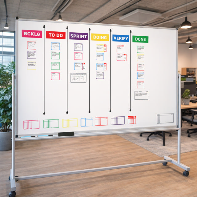 Magnetiska uppgiftskort, S, 75 x 75 mm