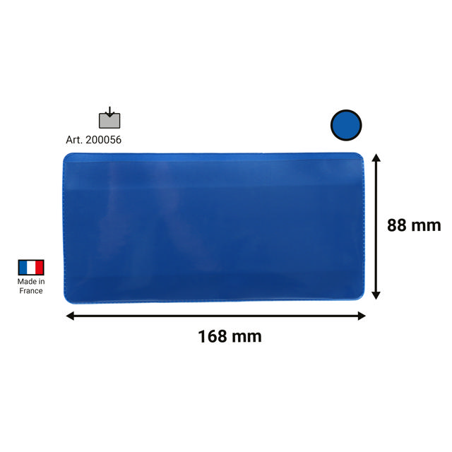 Magnetisk etiketthållare för logistiketiketter, 160 x 80 mm
