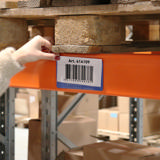 Magnetisk etiketthållare för logistiketiketter, 160 x 80 mm