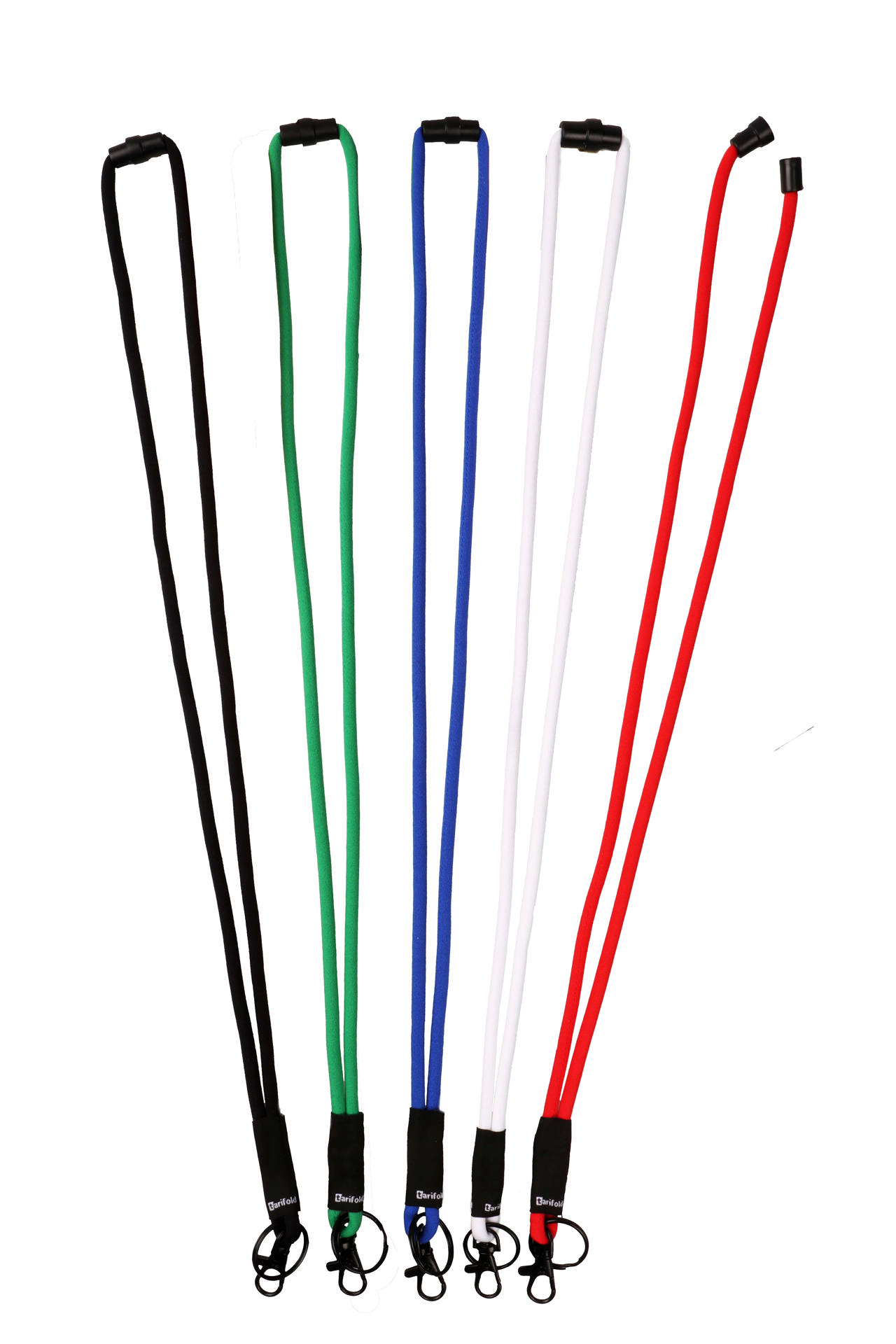Soft Cord Lanyard, with Swivel Hook and Key Ring