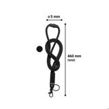 Mjuk snodd med svängkrok och nyckelring