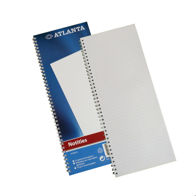 Atlanta Singular Notebook, piral, 330 x 135 mm, FSC®