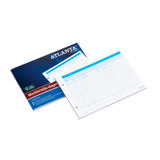 Atlanta Arbetsform Block, Daglig, A5, NL Text, FSC®