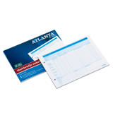 Atlanta Arbetsform Block, Veckovis, A5, NL Text, FSC®