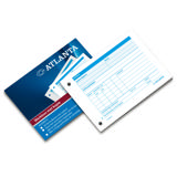 Atlanta Arbets-/Materialblock, med karbonkopia, A6, NL Text, FSC®