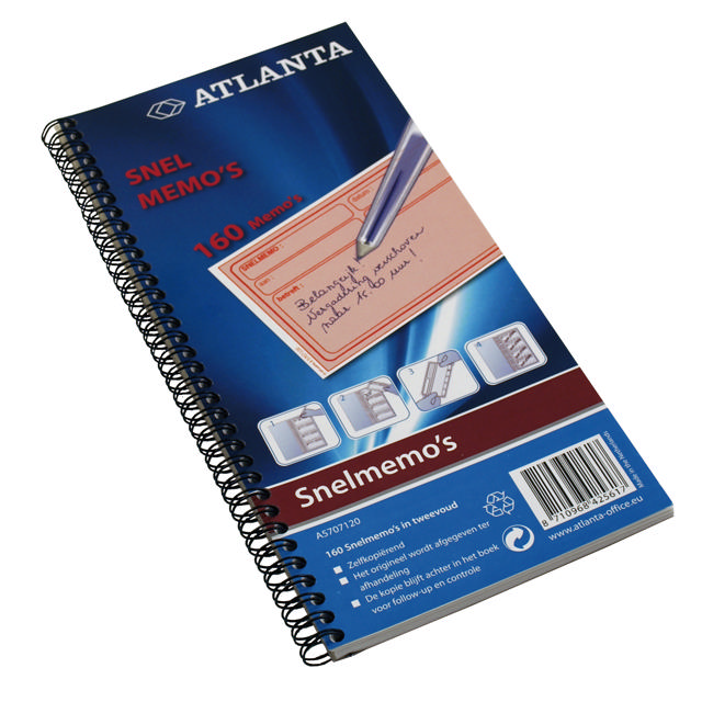 Atlanta Quick Memo, Självkopierande, NL-text, FSC®