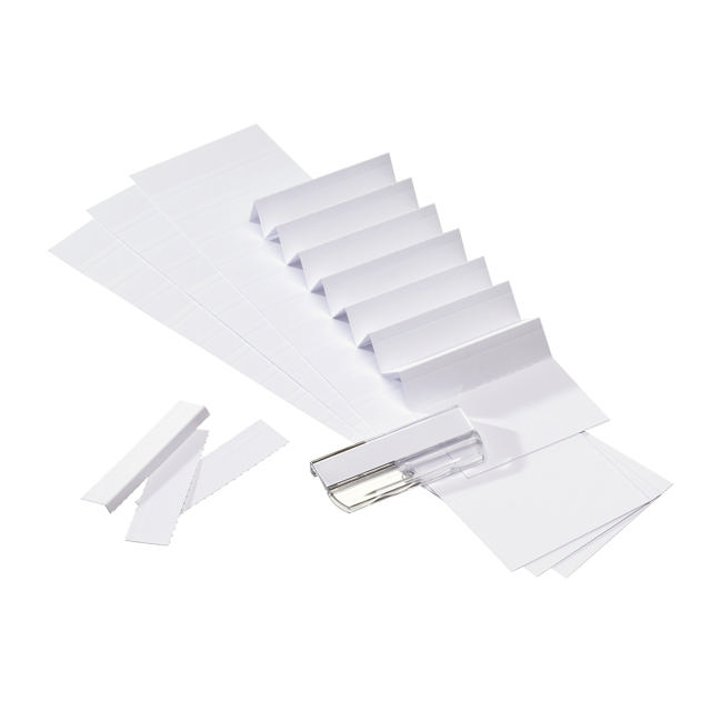 Etikettremsor för Alzicht etikettfickor, 65 mm, FSC®