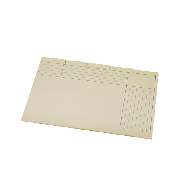 5-delad avdelare sorteringsmapp, folio