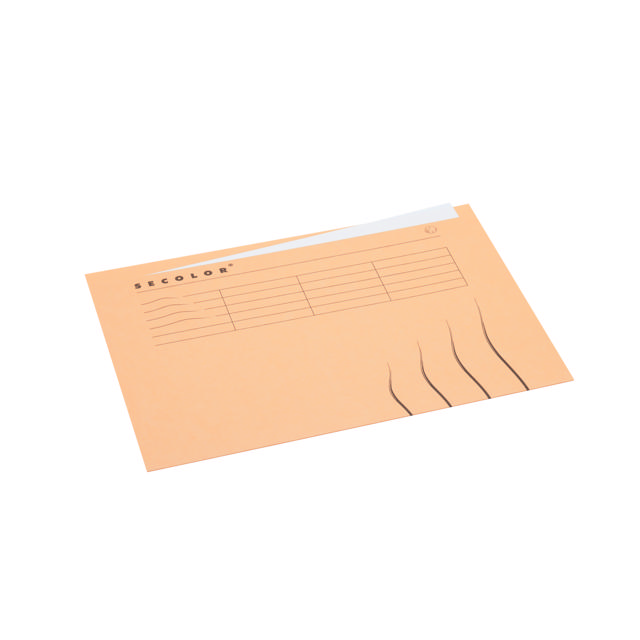 Secolor mapp med överkantflik, A4, 100% återvunnen kartong, FSC®