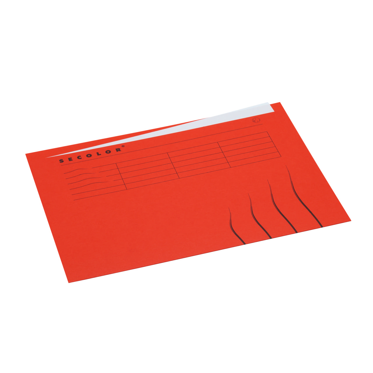 Secolor mapp med toppflik, A4, 100% återvunnen kartong, FSC®