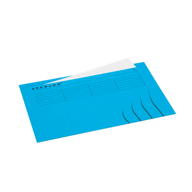 Secolor mapp med överkantflik, folio, 100% återvunnen kartong, FSC®