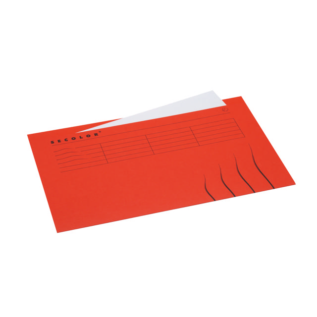 Secolor mapp med toppflikskant, folio, 100% återvunnen kartong, FSC®