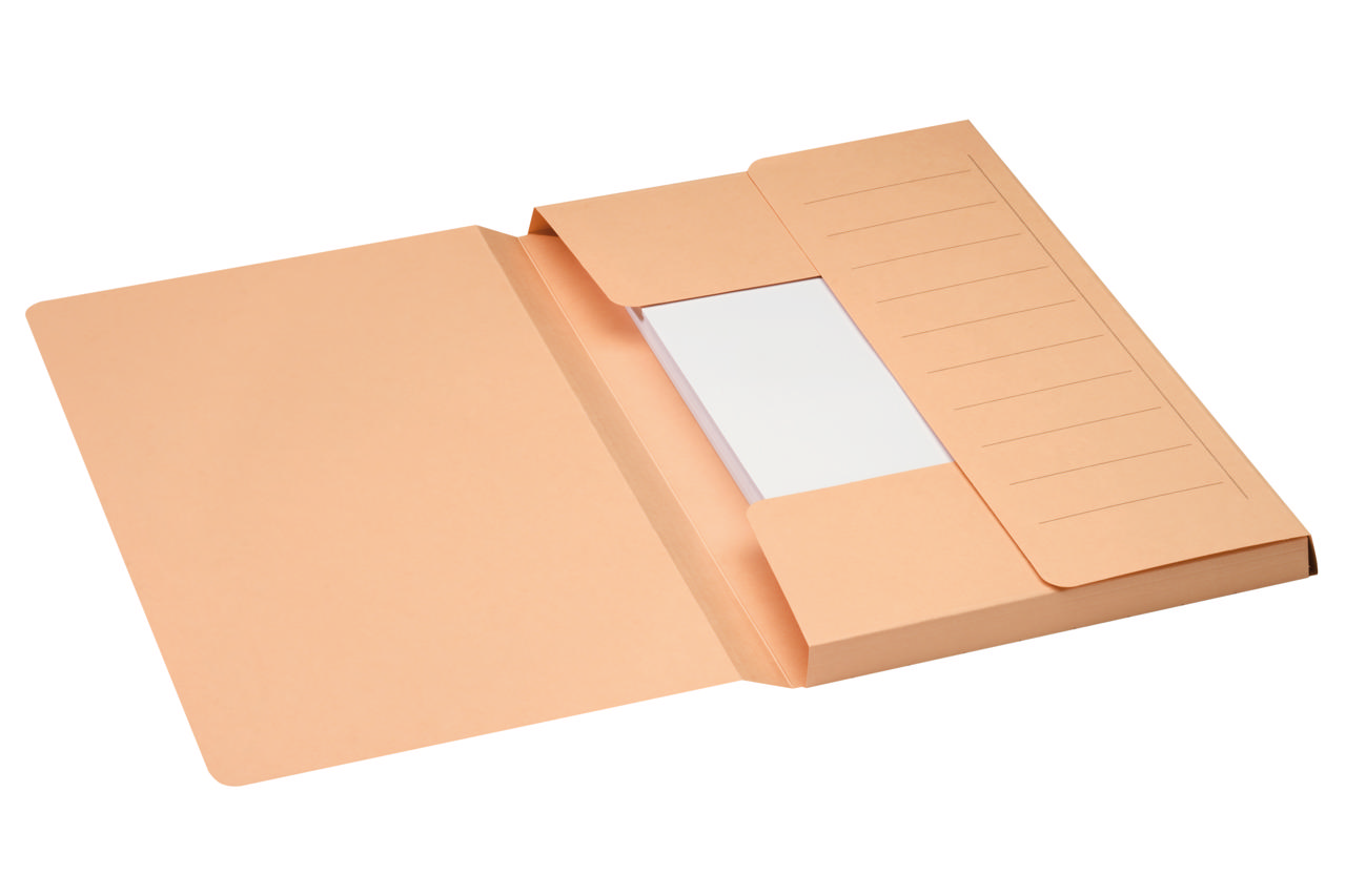 Secolor 3-flikars dokumentmapp, Mammoth, 100% återvunnen kartong, FSC®