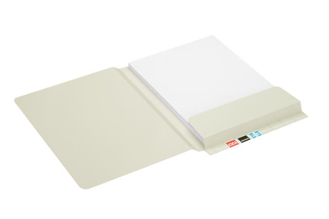 Secolor mapp med klaff och sidoflik, A4, 100% återvunnen kartong, FSC®
