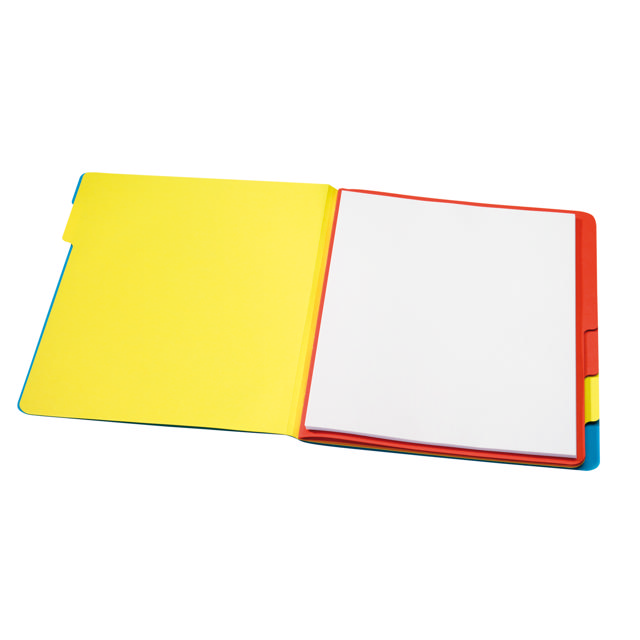 Secolor 6-flikars sorteringsmapp, A4, 100% återvunnen kartong, FSC®