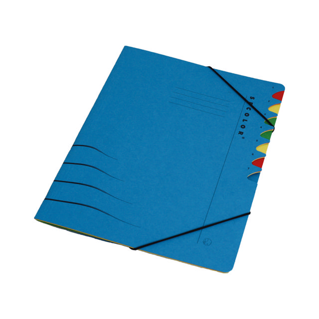 Secolor 7-flikars sorteringsmapp, A4, 100% återvunnen kartong, FSC®