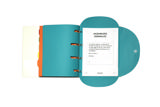 Pärm med 6 Smartfolder perforerade mappar med flikar, komplett juridiskt register, A4