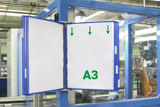 Tarifold metallväggdokumentdisplaysystem, A3, 10 fickor