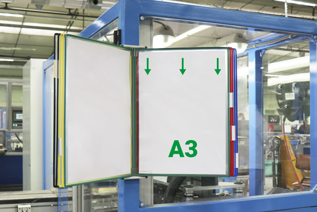 Tarifold metallväggdokumentdisplaysystem, A3, 10 fickor