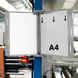 Tarifold metallvägg dokumentdisplaysystem, A4, 10 fickor