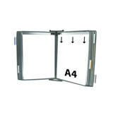 Tarifold metallvägg dokumentdisplaysystem, A4, 10 fickor