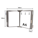 Tarifold metallvägg dokumentdisplaysystem, A4, 10 fickor