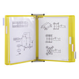 Tarifold metallväggdokumentdisplaysystem, A4, 10 fickor (färgad förpackning)