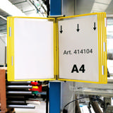 Tarifold metallväggdokumentdisplaysystem, A4, 10 fickor (färgad förpackning)