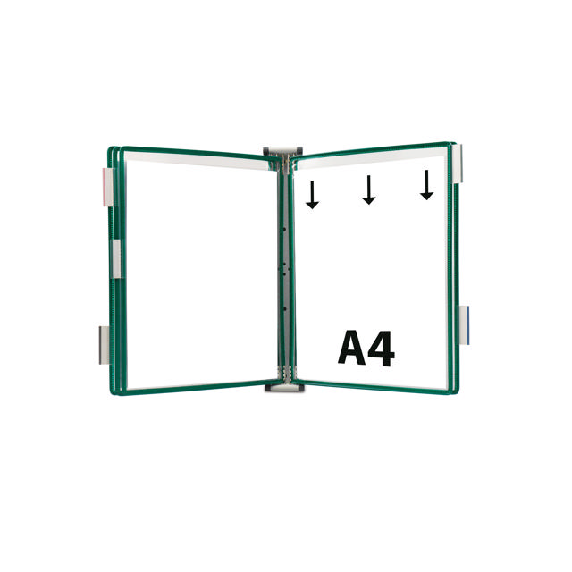 Tarifold metallväggsystem för dokument, A4, 5 fickor