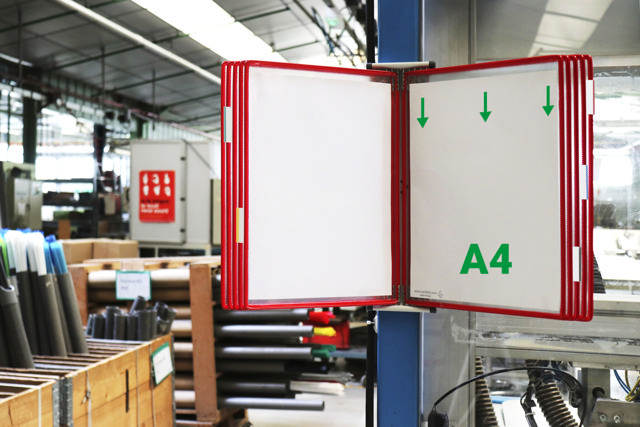 Tarifold Magnetiskt Väggdokumentvisningssystem, A4, 10 Fickor
