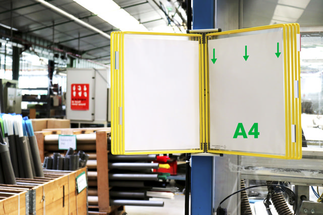 Tarifold Magnetiskt Väggdokumentvisningssystem, A4, 10 Fickor