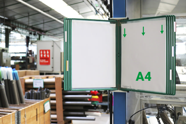 Tarifold Magnetiskt Väggdokumentvisningssystem, A4, 10 Fickor