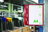 Tarifold metallväggdokumentdisplaysystem, A4, 10 fickor, vänstersidig laddning