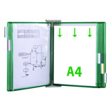 Tarifold Metal Väggdokument Display Förlängningskit, A4, 10 Fickor