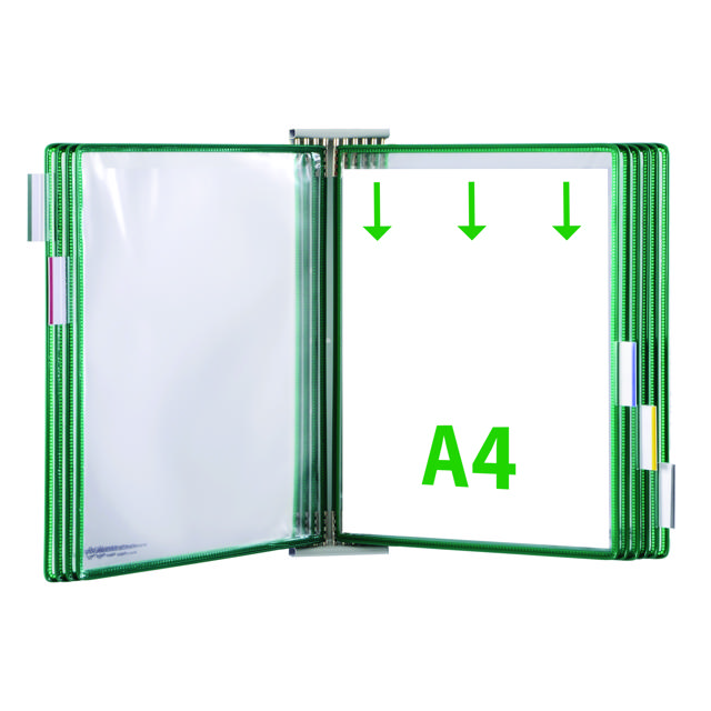 Tarifold Metal Väggdokument Display Förlängningskit, A4, 10 Fickor