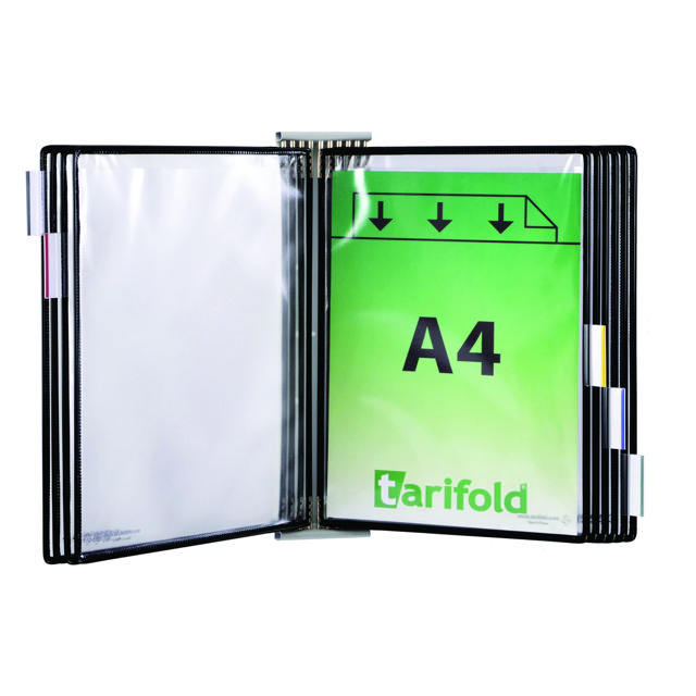 Tarifold Metal Väggdokumentdisplay Utbyggnadssats, A4, 10 Fickor