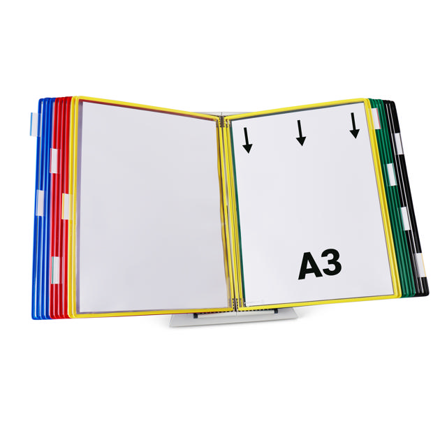 Tarifold metallbord dokumentvisningssystem, A3, 20 fickor