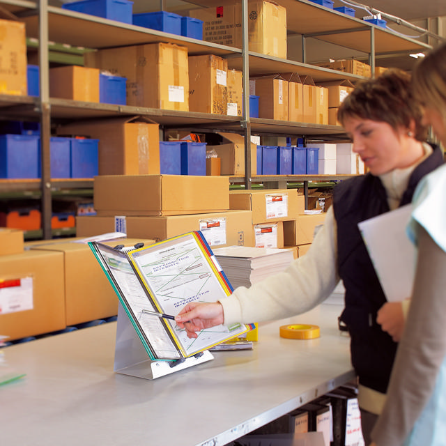 Tarifold metallbord dokumentvisningssystem, A4, 10 fickor