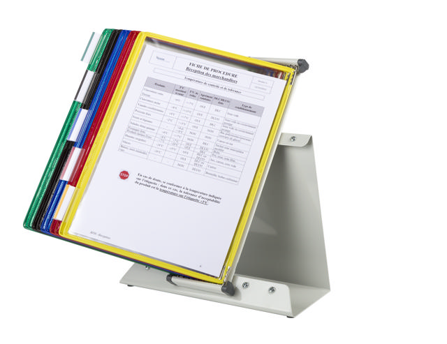 Tarifold Metal Desk Document Display System, A4, 10 Pockets