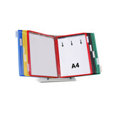 Tarifold metallborddisplay, A4, 20 fickor